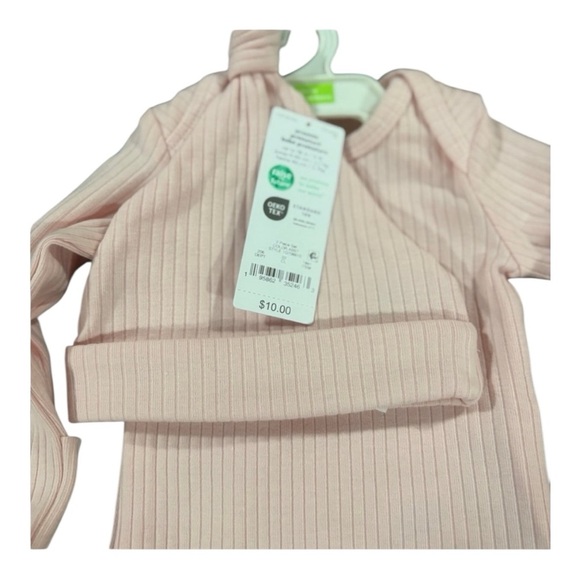 Carter's Pink Ribbed One Piece Bodysuit - Picture 2 of 2